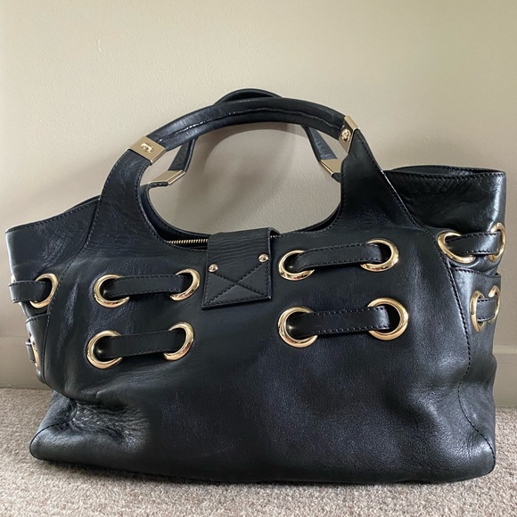 Authentic Jimmy Choo large black shoulder bag - Picture 3 of 7